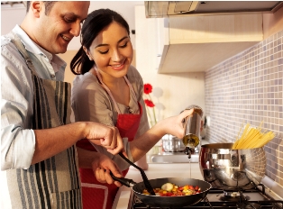 Couple in the Kitchen