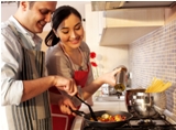 Couple in the kitchen