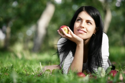 Healthy woman outdoors