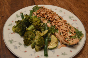 Baked Fish with Toasted Almonds