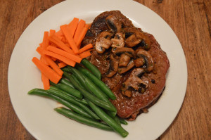 Mushroom & Pepper Steak