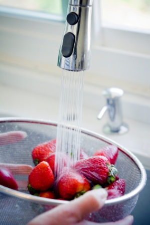 Washing Strawberries small