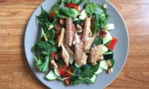 Mackerel and walnut salad