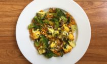 Crunchy broccoli and millet salad