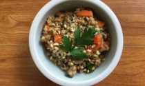 Slow Cooker Mushroom Barley Risotto