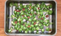 Roasted Brussel sprouts with pecans and quinoa