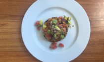 Sweet Potato and Chickpea Cakes with Avocado Salsa