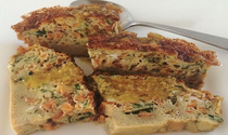 Zucchini and carrot quiche