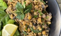 Mushroom Chickpea Scramble