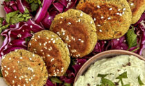 Crispy Falafels with Herby Tahini Sauce